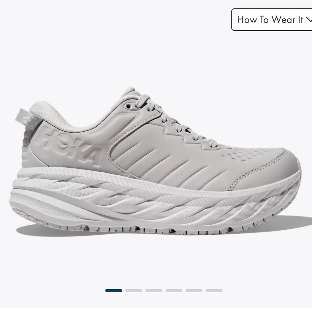 Hoka Women's Bondi SR Harbor Mist/ Lunar Rock Sneakers
